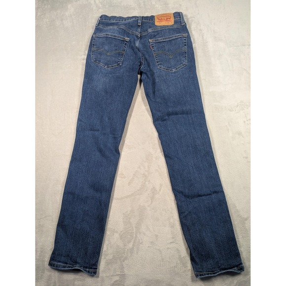 Levis 511 Jeans Mens 30x32 Blue Dark Wash Slim Skinny Fit Stretch Denim Casual - Picture 9 of 16